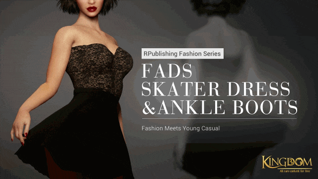 Fads Skater Dress _ Dark Alice